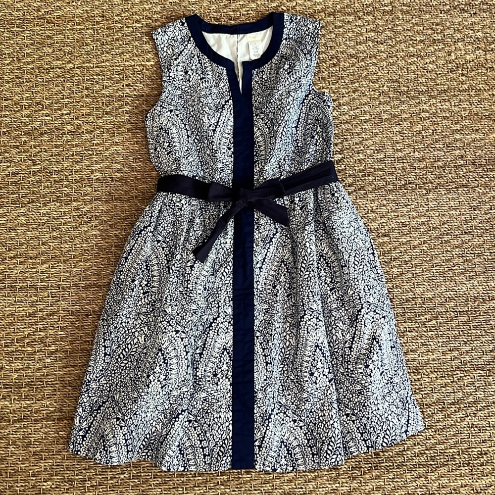Gorgeous Crewcuts Girls Size 14 Navy/white Floral Dress